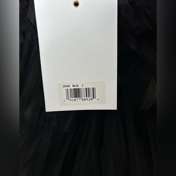 Mac Duggal 20588 Girls High Neck Tulle Dress with Feathers - Picture 9 of 9